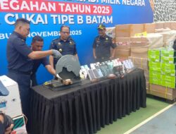 Dipimpin Zaky Firmansyah, Bea Cukai Batam Bukukan 1.823 Penindakan Sepanjang 2025